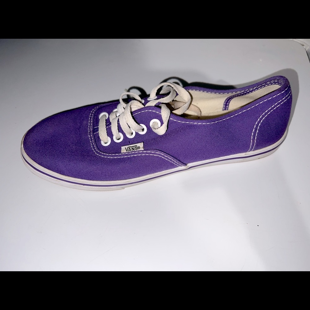 Purple Vans women’s size 8 worn once